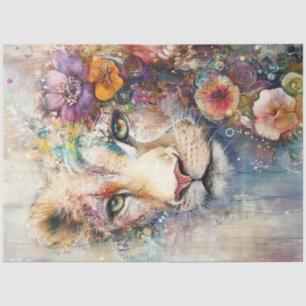 Papel De Seda Abstrato de Dissociação Liões Enfrentam Elemento A