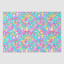 Papel De Seda Abstrato de espirais de Pastel