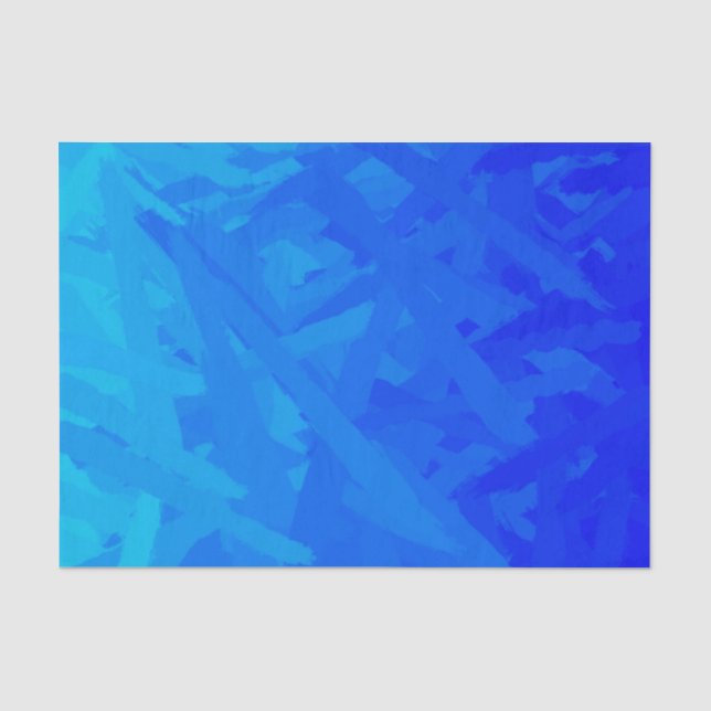 Papel De Seda Abstrato de gradiente azul  (Frente )