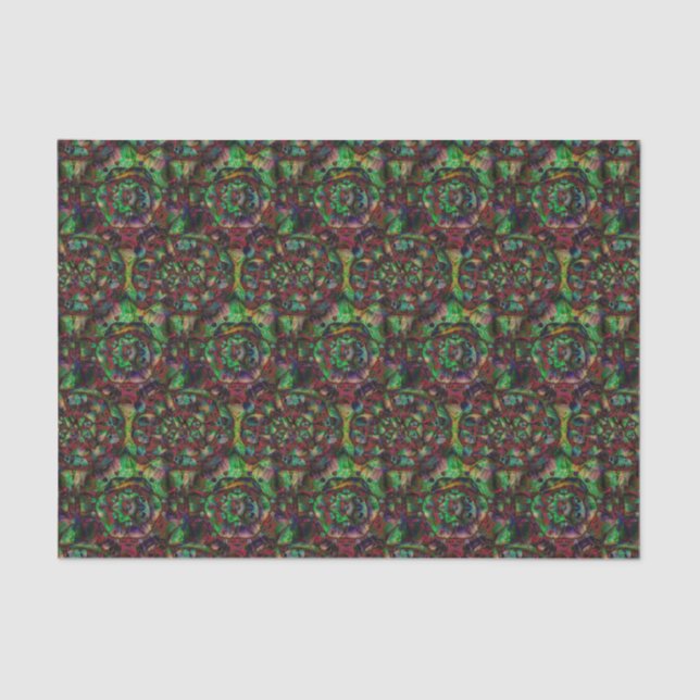 Papel De Seda Abstrato de Intermitência de Flor bonito (Frente )