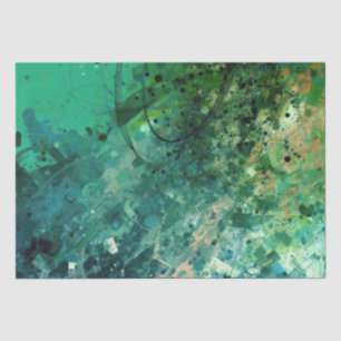 Papel De Seda Abstrato de ruído verde