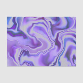 Papel De Seda Abstrato Digital Marble Elegante Azul e Roxo