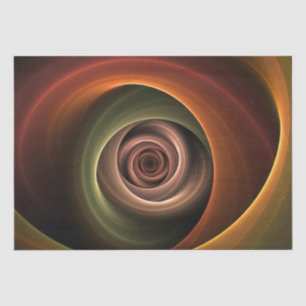 Papel De Seda abstrato espiral 3D Cores quentes quentes Arte Fra