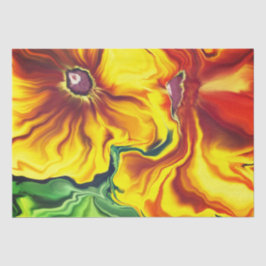 Papel De Seda Abstrato Floral Chique Decoupage