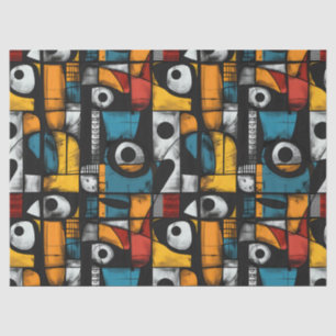 Papel De Seda Abstrato Gótico Escuro, vermelho e amarelo