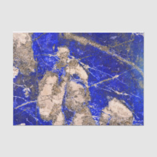 Papel De Seda Abstrato Lapis Lazuli Blue Granite