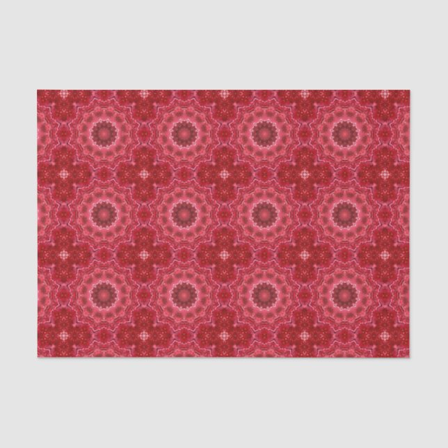 Papel De Seda Abstrato, mandala, caleidoscópio (Frente )