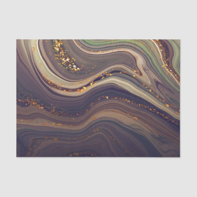 Papel De Seda Abstrato Marble e Glitter (Frente )