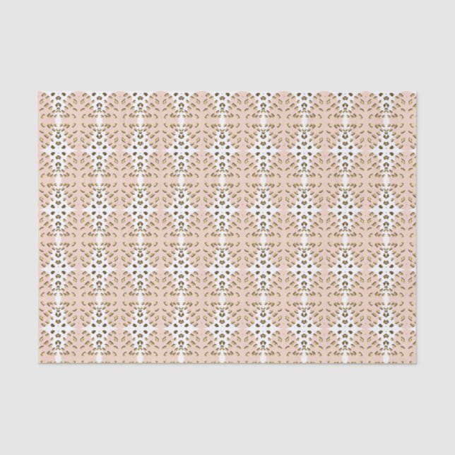 Papel De Seda Abstrato Modern Terthy Terracotta Boho (Frente )