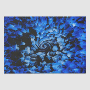 Papel De Seda Abstrato preto e azul