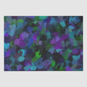 Papel De Seda Abstrato púrpura, azul e preto