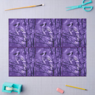 Papel De Seda Abstrato Roxo-preto azul-jay