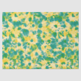 Papel De Seda Abstrato Verde e Amarelo Coletor de Água