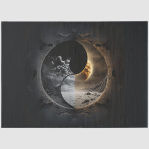 Papel De Seda Abstrato Ying Yang Series Design 2