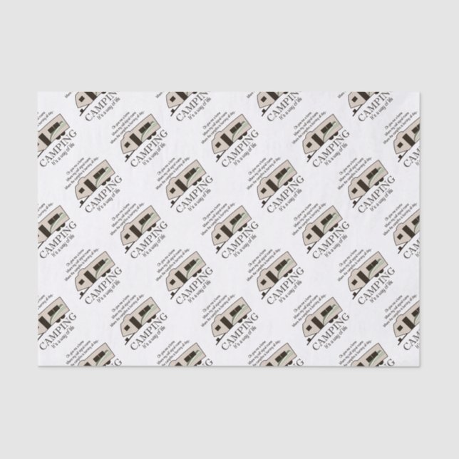 Papel De Seda Acampamento: É um modo de vida (Frente )