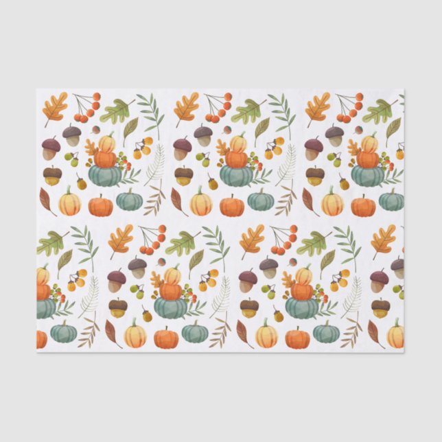 Papel De Seda Ação de Graças do outono de Desacoplamento (Frente )