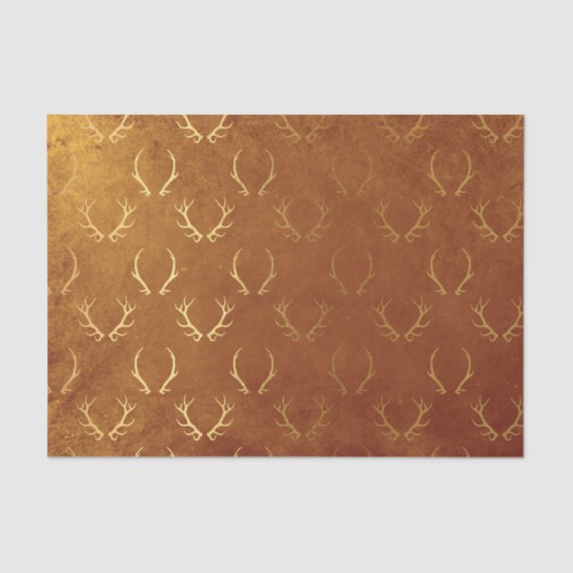 Papel De Seda Ação de Graças Gold Foil (Frente )