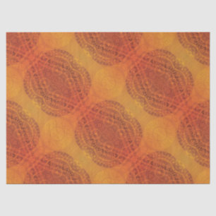 Papel De Seda Aceitação Medalhões Amarelo Vermelho Laranja