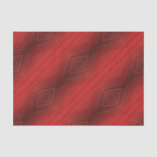Papel De Seda Aceitação Padrão de Boho Eclético Vermelho