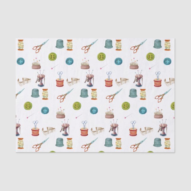 Papel De Seda Acessórios de costura por safra (Frente )