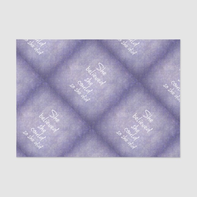 Papel De Seda Acreditou que poderia assim que citou (Frente )