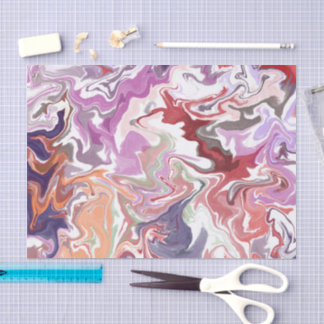 Papel De Seda acrílico líquido vermelho