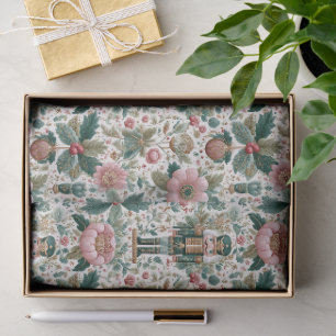 Papel De Seda Acrilista Fantasioso e Arte Floral