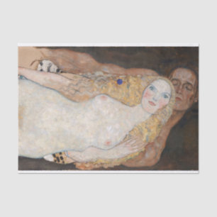Papel De Seda Adam e Eve por Gustav Klimt