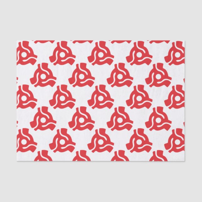 Papel De Seda Adaptador de vinilo de 7 polegadas e 45 rpm insere (Frente )