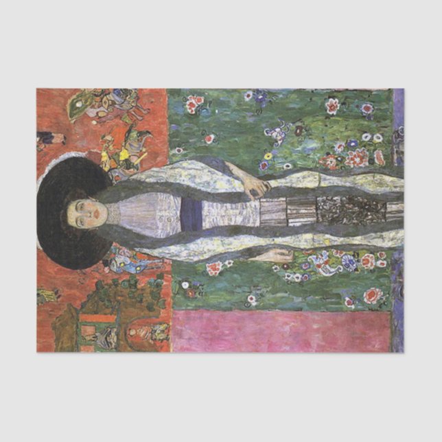 Papel De Seda Adele Bloch por Gustav Klimt art nouveau art (Frente )