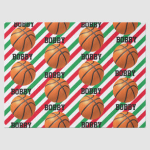 Papel De Seda Adição de nome Strike Red n Green no basquetebol