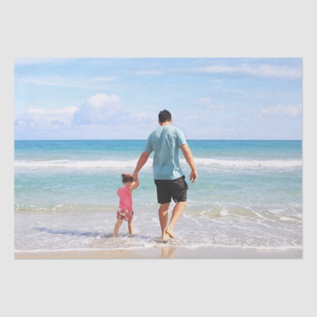 Papel De Seda Adicionar sua própria foto e/ou texto (Frente )