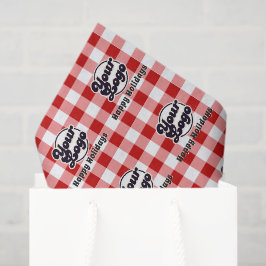 Papel De Seda Adicione seu logotipo ao Pacote de Natal Feliz Xad