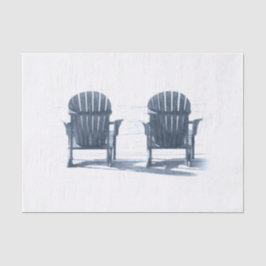 Papel De Seda Adirondack Beach Chairs Cinza White Rustic