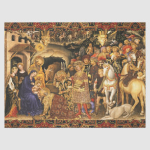 Papel De Seda ADORAÇÃO DE MAGI Gentile Da Fabriano, Natal