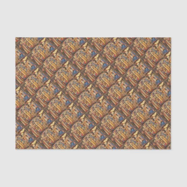 Papel De Seda Adoração dos Reis (Adorazione dei Magi) (Frente )