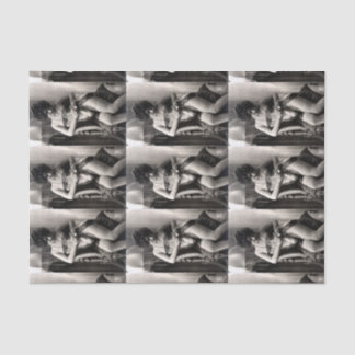 Papel De Seda Adorável no Lace Vintage Erotica Sexy Pin-Up Girl