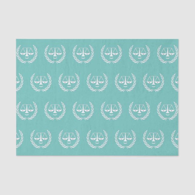 Papel De Seda Advogado dotado de papel-chave criativo (Frente )