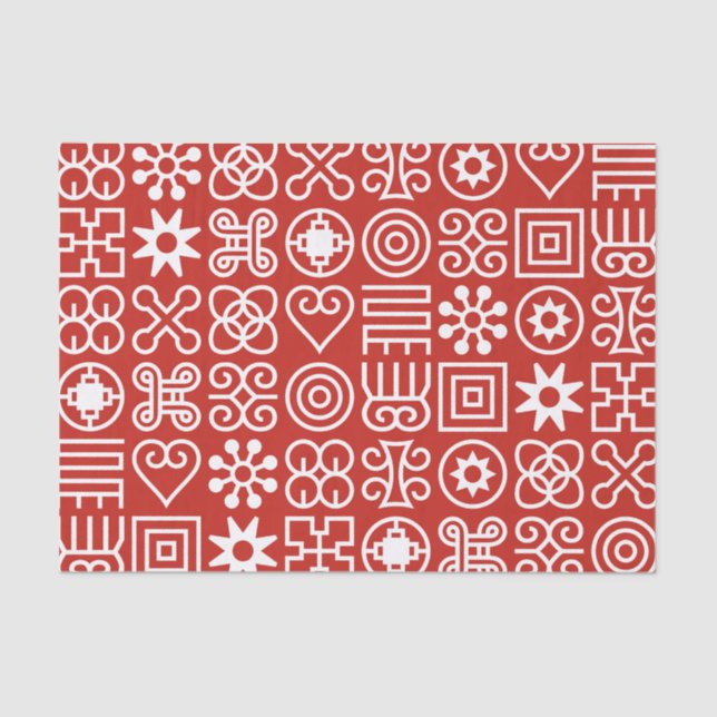 Papel De Seda Afafricano Adinkra (Frente )