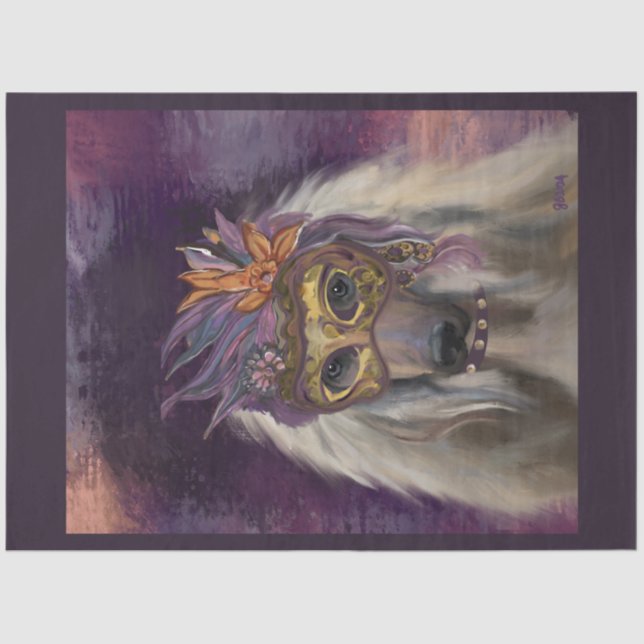 PAPEL DE SEDA AFGHAN HOUND (Frente )