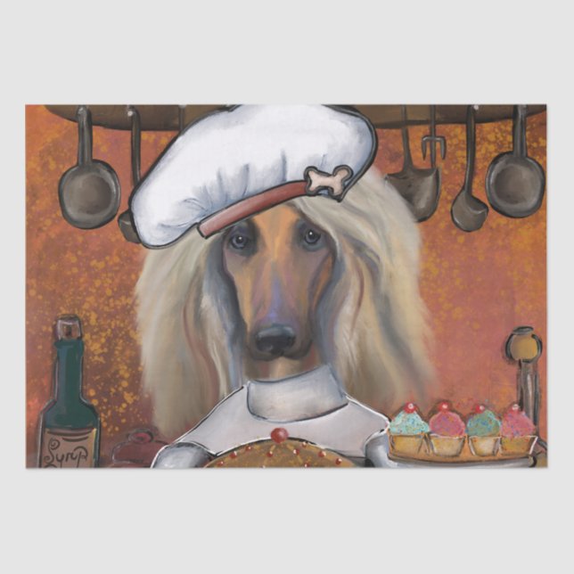 PAPEL DE SEDA AFGHAN HOUND (Frente )