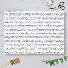Papel De Seda Afirmações de Diário de Arte
