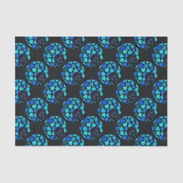 Papel De Seda Afro Diva Azul  (Frente )
