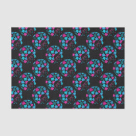 Papel De Seda Afro Diva Turquesa e Rosa Quente