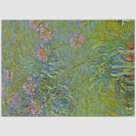 Papel De Seda Agapanthus Flowers (por Claude Monet)