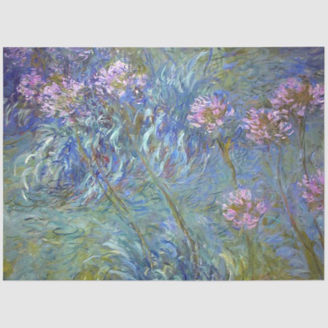 Papel De Seda Agapanthus, Monet (Frente )