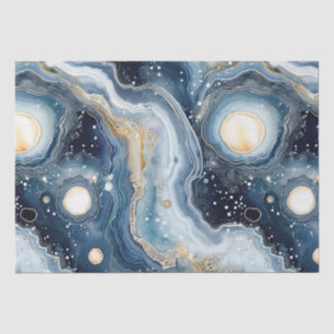 Papel De Seda Ágata Celestial Pedra Planetária Abstrata