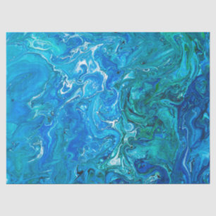 Papel De Seda Ágata louca elegante 2 do laço - Aqua azul
