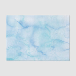 Papel De Seda Água Colorida Azul Claro