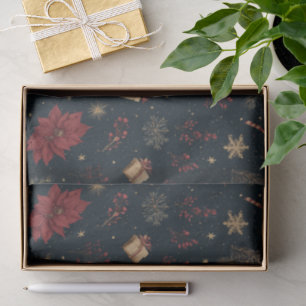Papel De Seda Água-forte de Férias de Natal Pinheiro Berry 